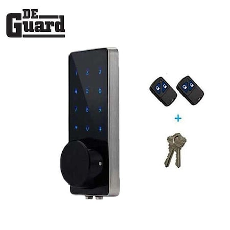 Electronic Touchscreen Deadbolt (Satin Silver) - W/ Remote Control + Keys